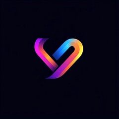Stylish Abstract Logo with Gradient Colors for Modern Branding