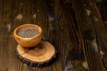 black and white chia seeds for a healthy diet