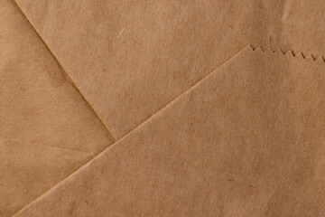old paper bag for goods made of recycled paper