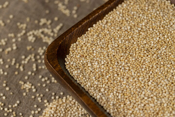 not cooked healthy quinoa porridge grains