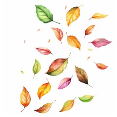 Falling leaves art graphics blossom.