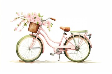 Fototapeta premium Bicycle vehicle flower wheel.