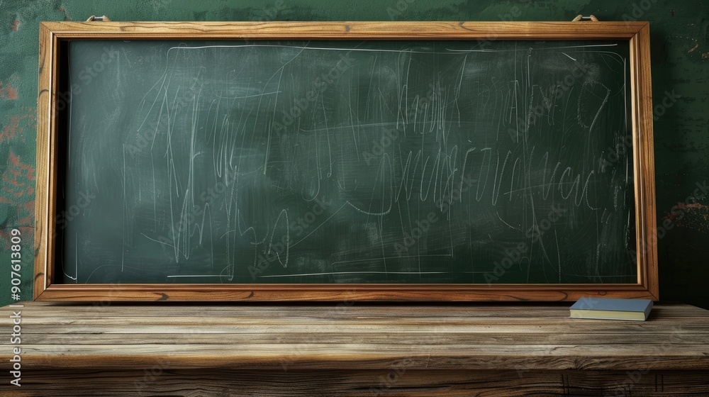 Aufkleber blackboard for custom text insertion