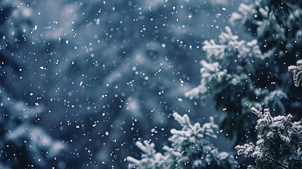 Fototapeta premium Snowfall wallpaper