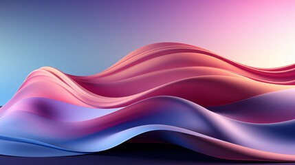 Flowing Colorful Wave Abstract.