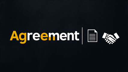 Illustration of the word agreement