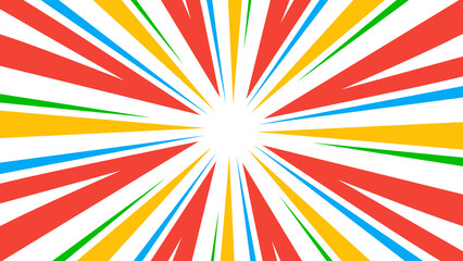 abstract colorful rays radiation background on transparent 