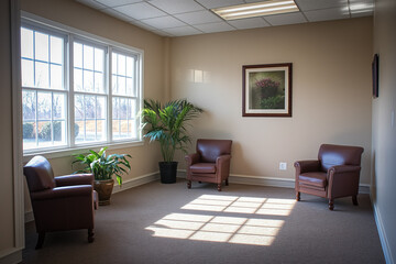 Small office interior