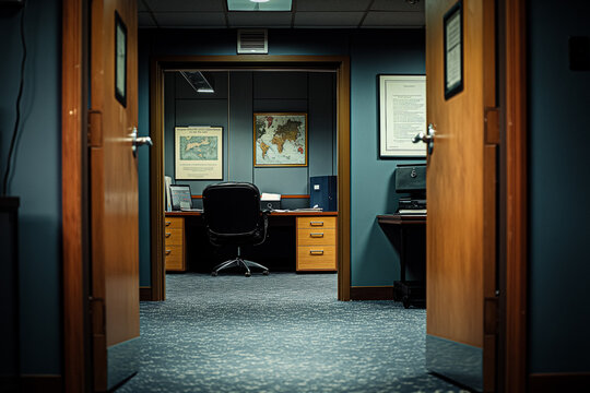 Small office interior