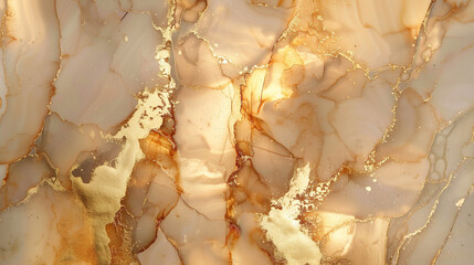 Elegant marble ink texture background with golden veins