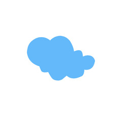 blue cloud vector element