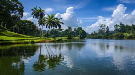 Royal Botanic Gardens Peradeniya are about 55 km to the west of the city of Kandy in the Central Province of Sri Lanka It attracts 2 million visitors annually It is near the Mahaweli R : Generative AI