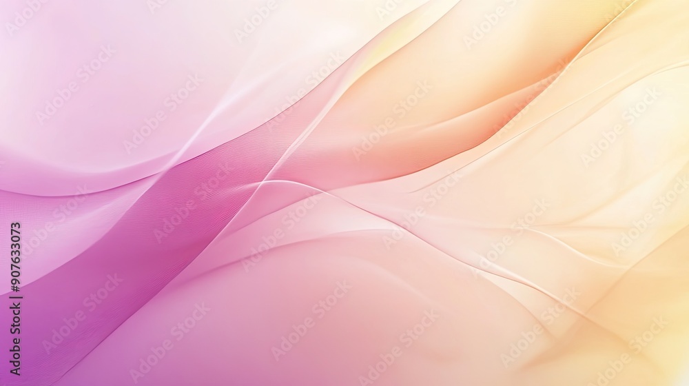 Aufkleber an elegant abstract background with soft pastel gradients, leaving enough copy space for text or adv