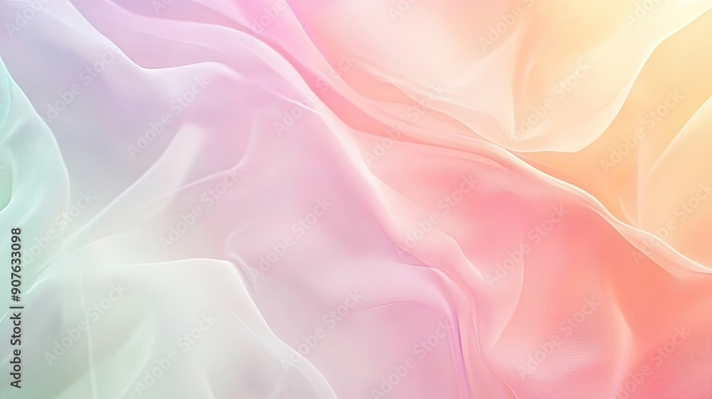 Poster an elegant abstract background with soft pastel gradients, leaving enough copy space for text or adv