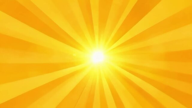 A vibrant animated representation of sunlight with radiant rays, evoking warmth and positivity