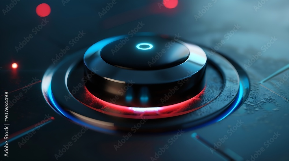 Poster Internet business Technology and network concept Digital Marketing content planning advertising strategy concept Virtual button : Generative AI