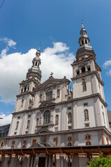 Obraz premium St. John's Church in Stift Haug under reconstruction