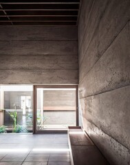 empty room with window