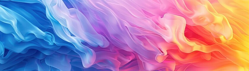 Obraz premium A Close-up Shot Abstract Watercolor Silhouettes of Watercolor business silhouettes, vibrant overlapping hues