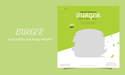 BURGER SOCIAL MEDIA POST DESIGN