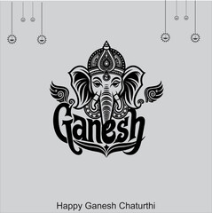 Happy Ganesh Chaturthi Translation: Ganesh Chaturthi means Ganesh Festival