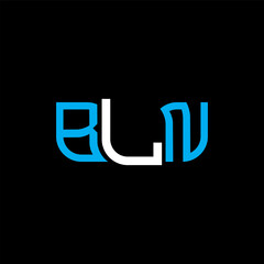 BLN logo design, BLN simple and modern logo. BLN luxurious alphabet design