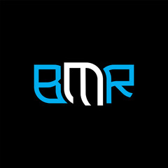 BMR logo design, BMR simple and modern logo. BMR luxurious alphabet design