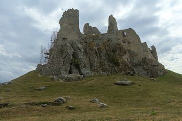 old medieval castle built on a rock