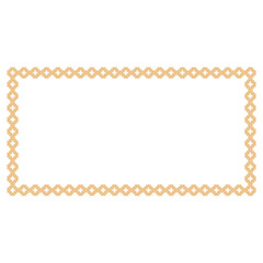 Golden art deco ornaments. antique decorative gold border, retro geometric ornamental frame and ornate golden corners. 