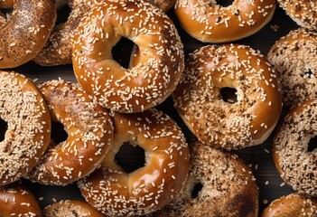 Freshly Baked Sesame Bagels