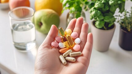 Vitamin and dietary supplements for healthy in daily life