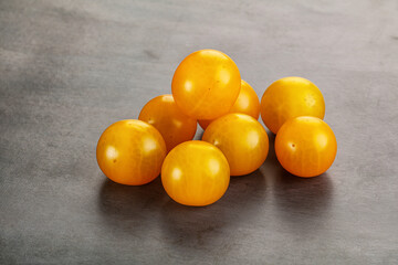 Ripe tasty yellow cherry tomato