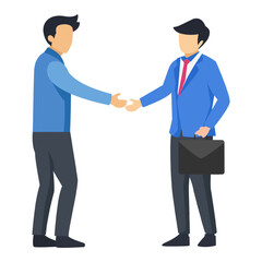 Fototapeta premium handshake between two businessmen