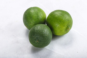 Green sour tropical Lime fruit