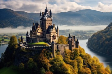 Fototapeta premium Castle architecture building nature.