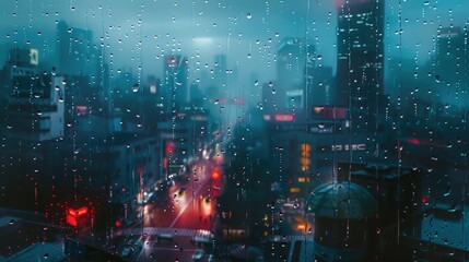 Fototapeta premium rainy day wallpaper
