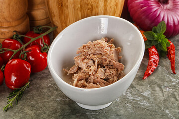 Canned tuna fish for salad