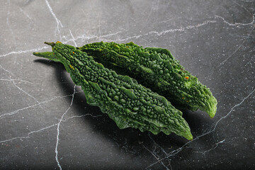 Raw green exotic Bitter melon