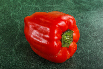 Red ripe Bulgarian bell pepper