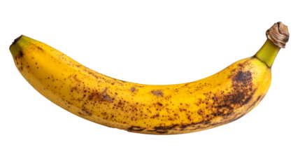 banana isolated on transparent background 