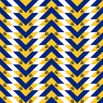 barbados pattern design. chevron background. vector illustration
