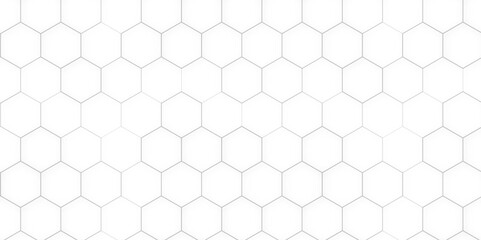 Hexagonal relief on a white wall. Vector design.
