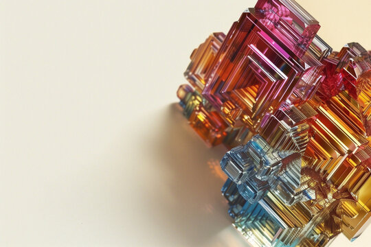 a colorful bismut crystal 