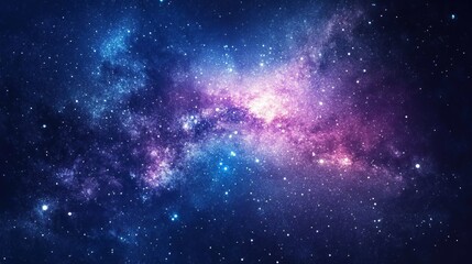 Obraz premium Colorful and vibrant night sky filled with stars