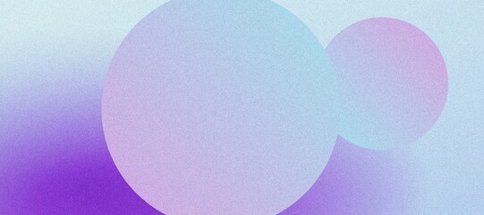 Geometric Abstract Design with Purple Gradient Spheres and Grainy Noise Texture in a Violet-Inspired Color Palette
