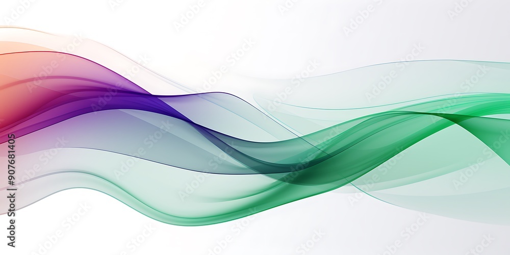 Poster simple vector banner with a white background with curved lines in a minimalistic design, high resolu