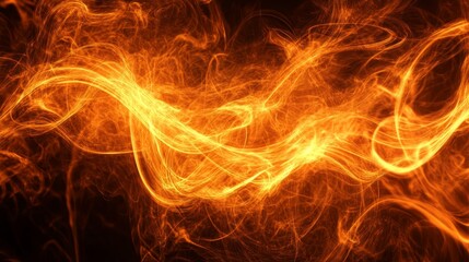 Fototapeta premium Dynamic abstract flame with vibrant swirling patterns.