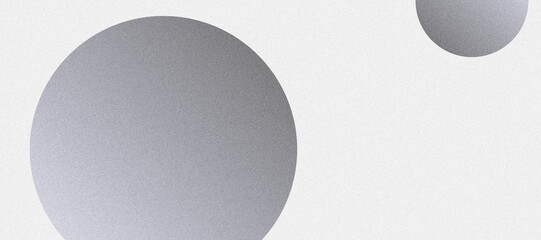 Modern Abstract Composition with Gradient Spheres and Geometric Shapes on a Textured Background