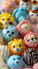 Cute Animal-Themed Cake Pops.