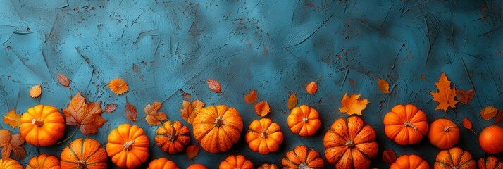 Autumn Pumpkin Background.